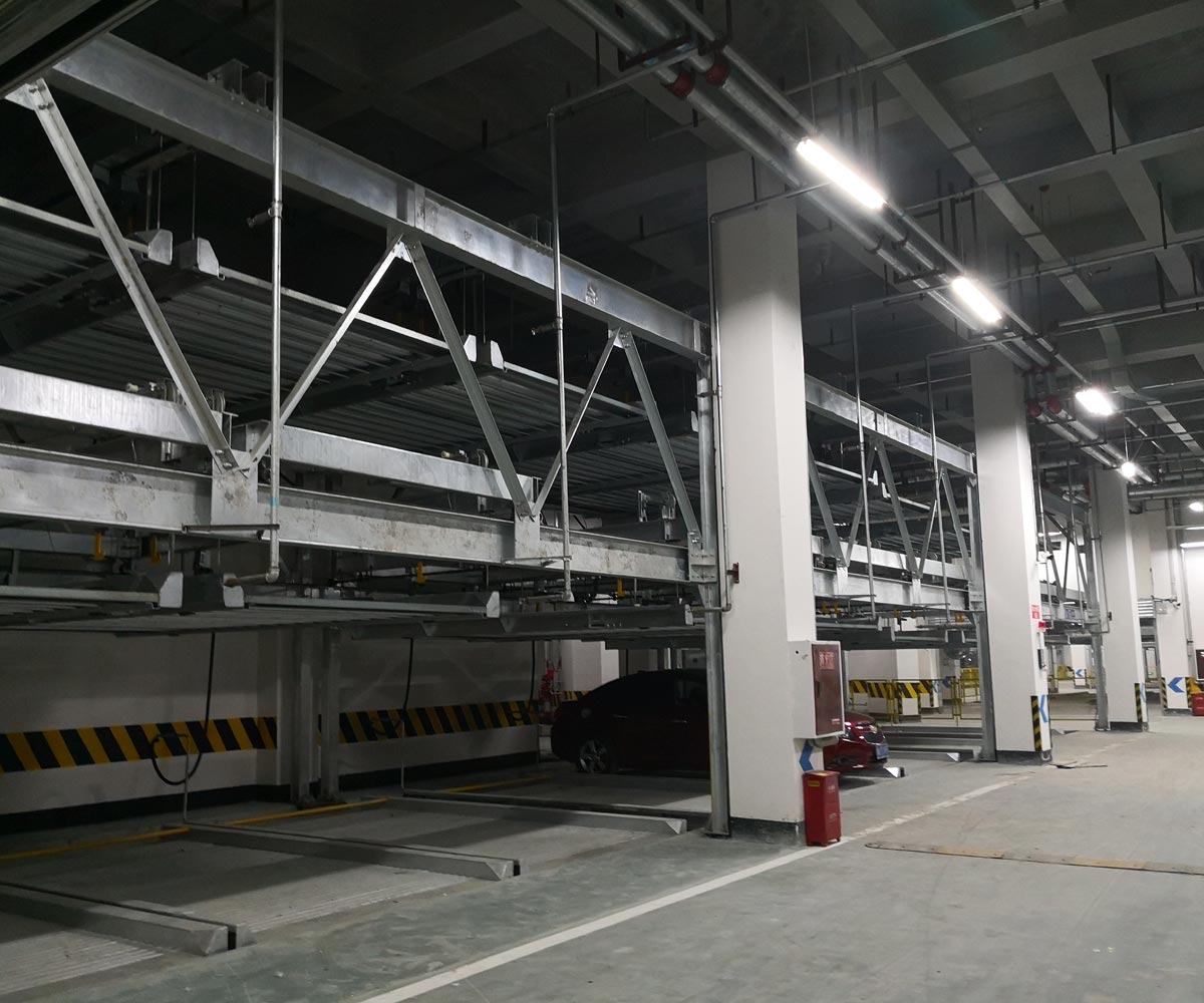 PSH2二層升降橫移機械式立體停車設備